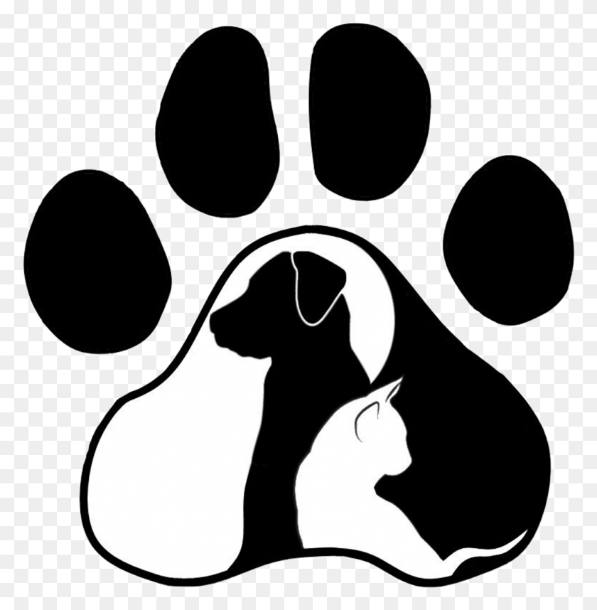 1024x1048 Наклейка Pawprint Paw Dog Cat Cute Loveit Shilouette Huellas De Perros Y Gatos, След, Кошка, Домашнее Животное Png Скачать