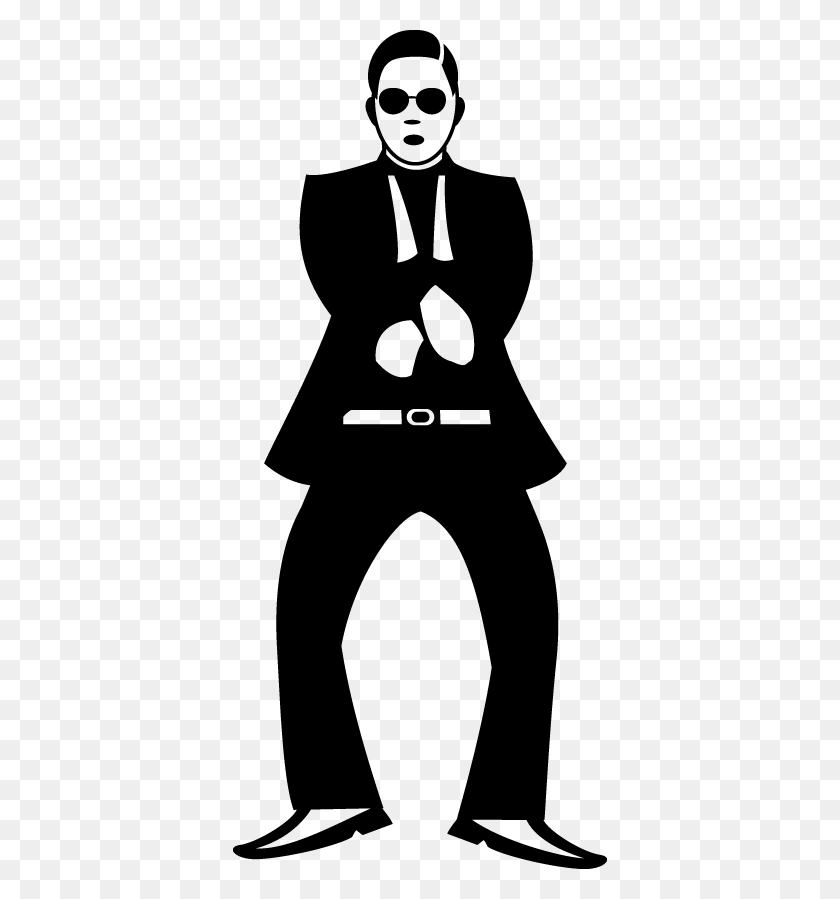 374x839 Sticker Psy Gangnam Style Gangnam Style Vector, Text, Label HD PNG Download