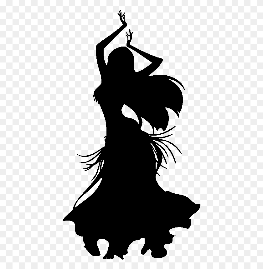 441x801 Sticker Silhouette Danseuse Orientale Ambiance Sticker Belly Dancer Silhouette, Gray, World Of Warcraft HD PNG Download