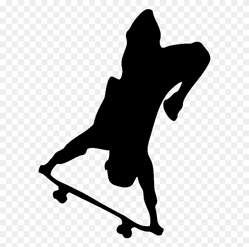 581x773 Sticker Skater Ambiance Sticker Kil Skater Skateboarding Skater Silhouette, Gray, World Of Warcraft HD PNG Download