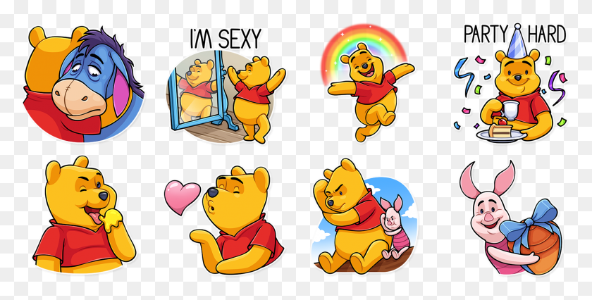 1808x850 Sticker Telegram Winnie De Pooh, Helmet, Clothing, Apparel HD PNG Download