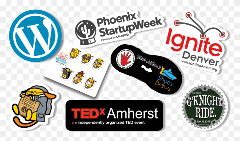 782x436 Stickergiant Sponsored Stickers Examples, Label, Text, Flyer HD PNG Download