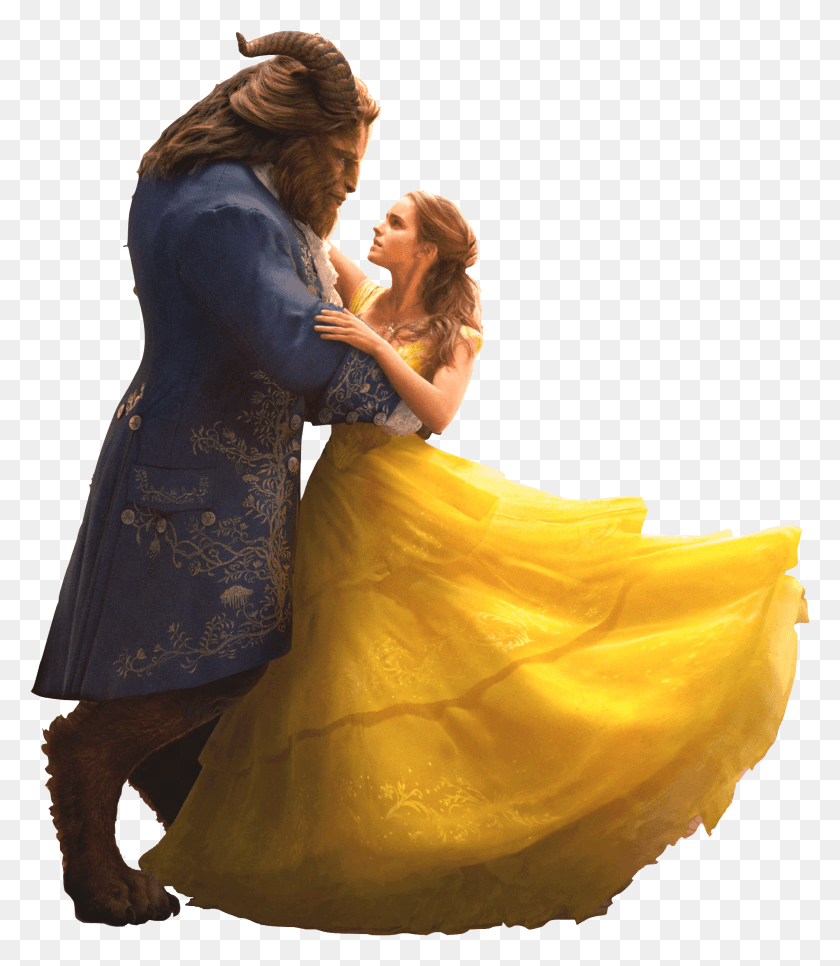 2003x2327 Stickers Beauty And The Beast, Clothing, Apparel, Evening Dress HD PNG Download