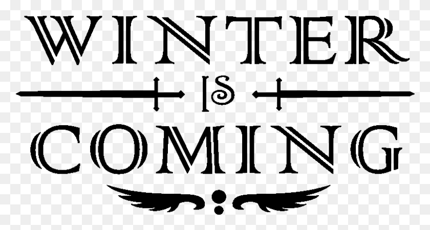 801x401 Stickers Muraux Cinma Winter Is Coming Stickers, Gray, World Of Warcraft HD PNG Download
