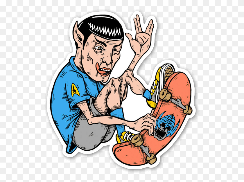 535x567 Stickers Skate Marcas, Person, Human, Outdoors Descargar Hd Png