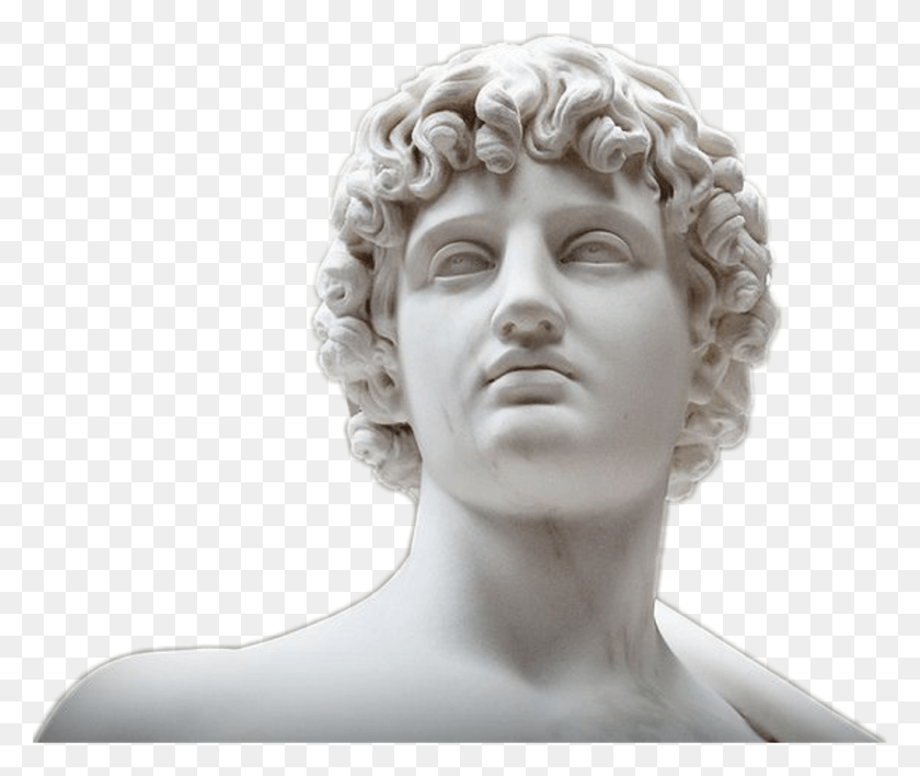 1024x851 Stickers Tumblr Sculpture Statue Rebirth Classic Aesthetic Statue, Head, Person HD PNG Download