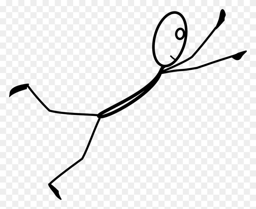1280x1029 Stickman Jump Fly Fall Reach Stumble Falling Clip Art, Nature, Outdoors, Outer Space HD PNG Download
