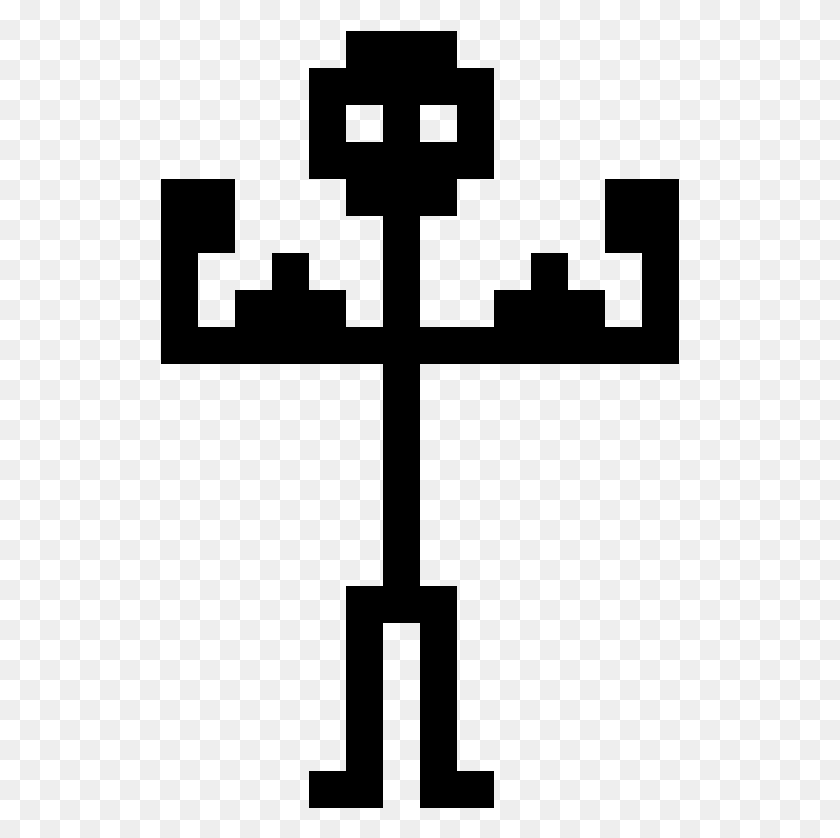 519x778 Stickman With Muscles Cross, Gray, World Of Warcraft HD PNG Download