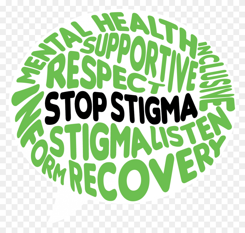 1118x1060 Stigma Charter Logo Notagline Mental Health Stigma, Label, Text, Sticker HD PNG Download