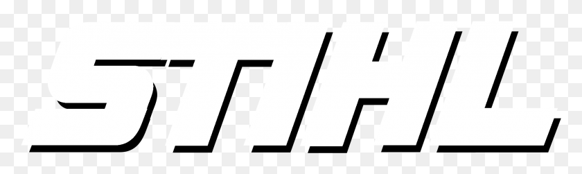 2024x498 Stihl Logo, Gráficos En Blanco Y Negro, Número, Símbolo, Texto Hd Png