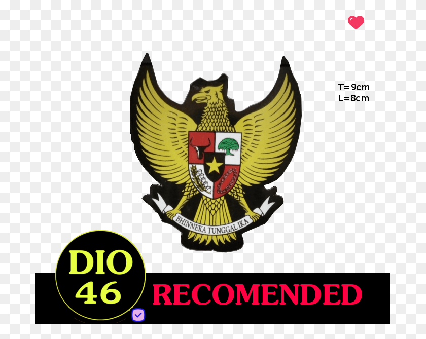 701x609 Stiker Petunjuk Logo Bendera Indonesia Pancasila Merah Национальный Герб Индонезии, Символ, Курица, Птица Hd Png Скачать