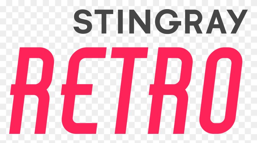 2000x1049 Descargar Png Stingray Retro Logo Stingray Música, Texto, Número, Símbolo Hd Png