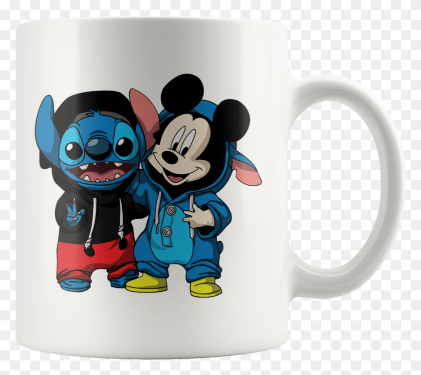 871x770 Stitch Amp Mickey Disney Mug T Shirt Stitch Mickey, Taza De Café, Taza, Stein Hd Png