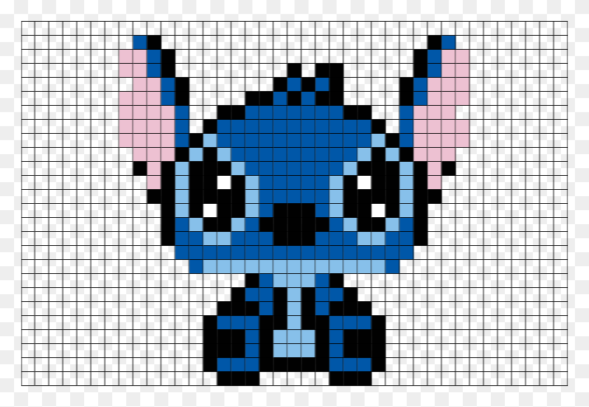 780x521 Stitch Disney Pixel Art Pixel Art Stitch Lilo Pixel Art On Google Sheets, Game, Skin, Crossword Puzzle HD PNG Download