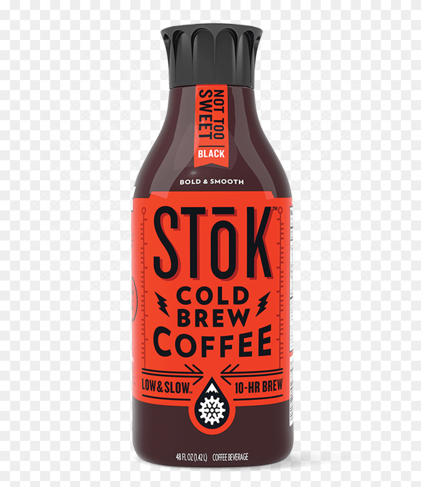 751x912 Stk Not Too Sweet Black Cold Brew Coffee 48 Oz Cold Brew Coffee Stok, Ketchup, Food, Label HD PNG Download
