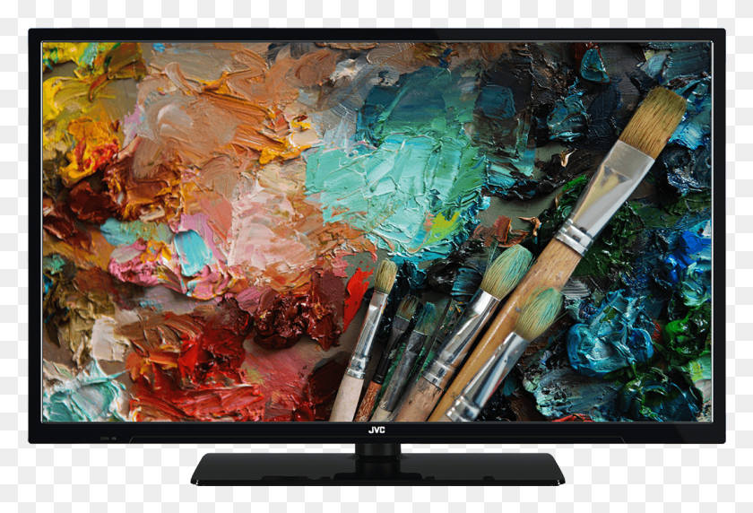 1080x709 Stock Photo Painting, Monitor, Screen, Electronics HD PNG Download