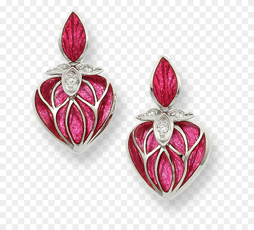 666x699 Stock Red Diamond Earring, Jewelry, Accessories, Accessory HD PNG Download