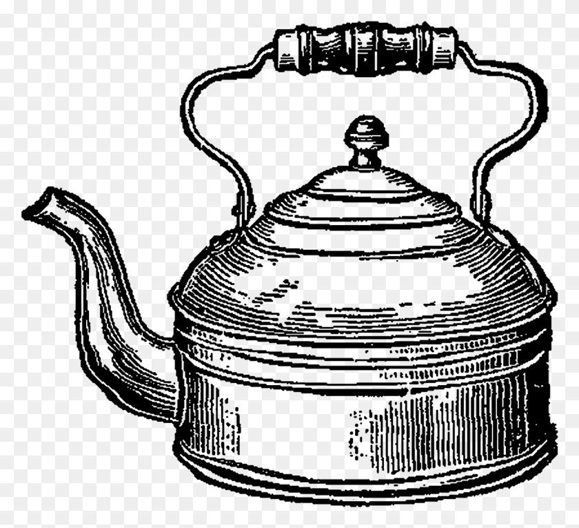 1322x1195 Stock Tea Pot Image Vintage Teapot Illustration Transparent, Pottery, Kettle HD PNG Download