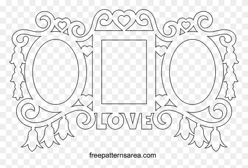 781x511 Stock Wood Triple Wall Picture Frame Cnc Router, Gray, World Of Warcraft HD PNG Download