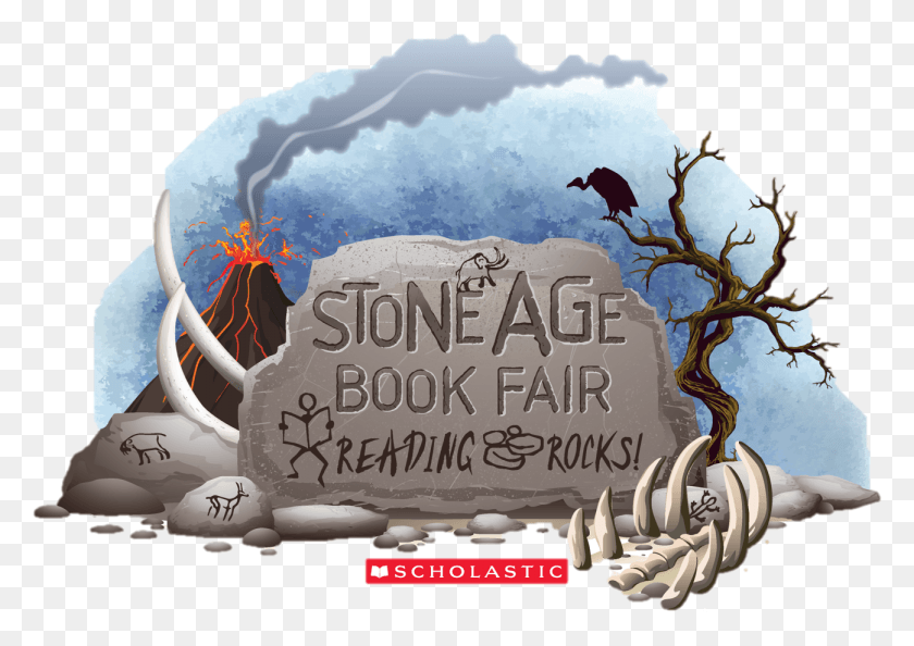 1298x890 Stone Age Large Logo Scholastic Book Fair Spring 2019, Airplane, Aircraft, Vehicle HD PNG Download