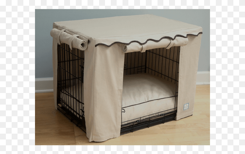 601x470 Stone Beige Dog Crate Cover 105 Dog Crate, Crib, Furniture, Dog House HD PNG Download