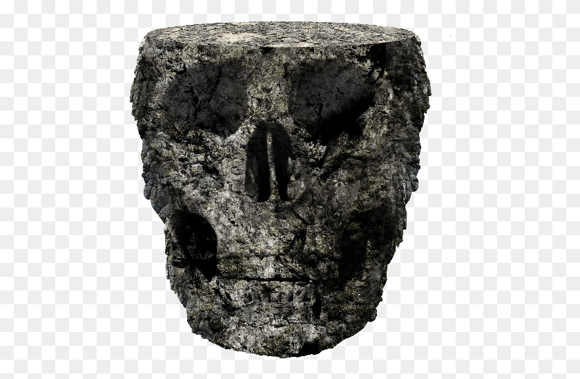 466x488 Stone Skull Island Free Stone For Picsart, Rock, Mineral, Archaeology HD PNG Download