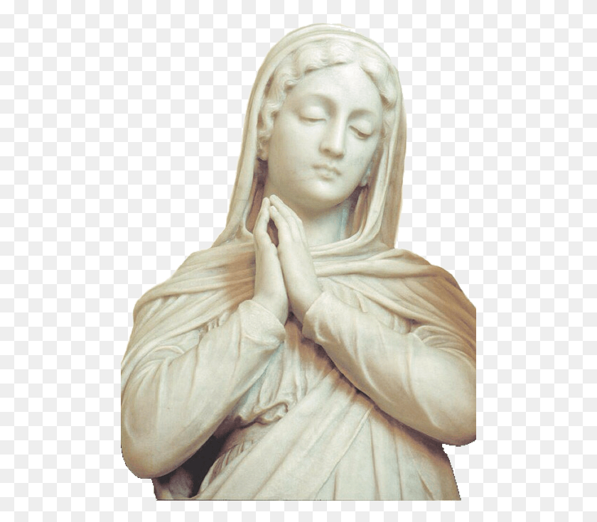 501x675 Каменная Статуя Марии, Скульптура, Статуэтка Hd Png Скачать