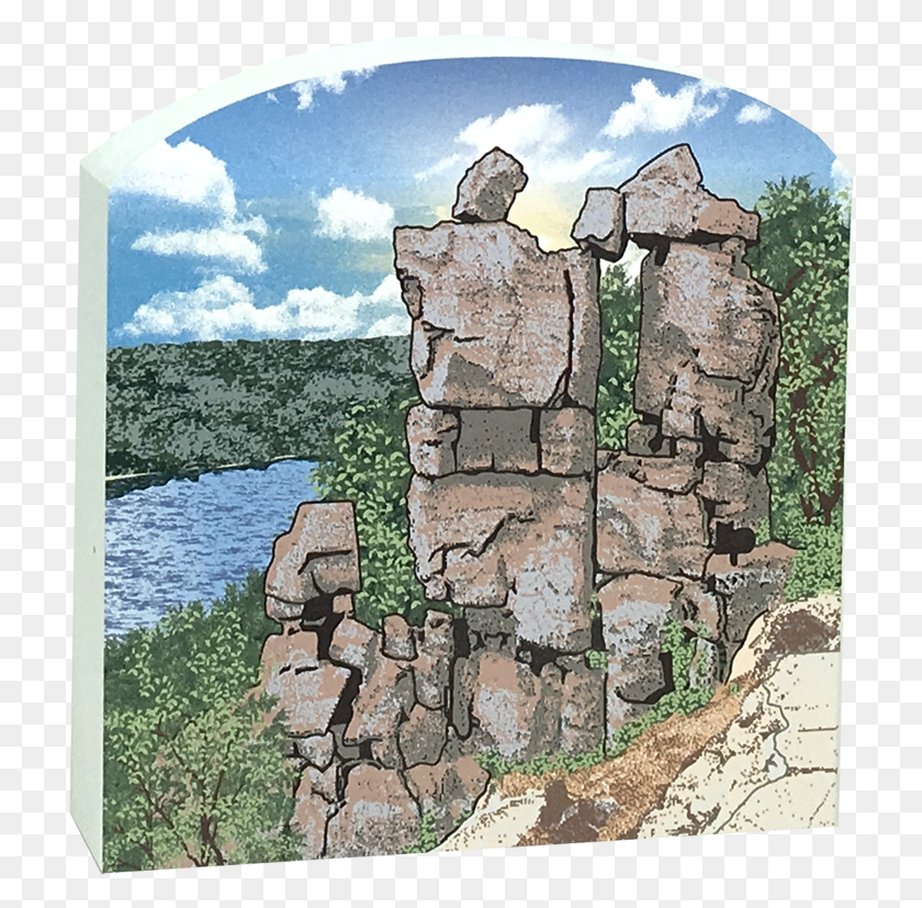 716x767 Stone Wall, Ruins, Archaeology, Cross HD PNG Download
