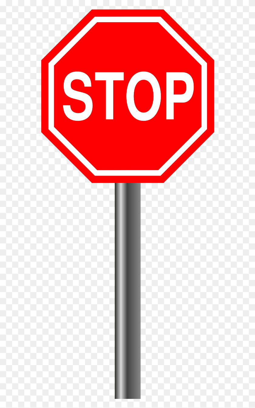 576x1281 Stop Alloy Sign Road Sign Image Stop Sign Clipart, Symbol, Gas Pump, Pump HD PNG Download