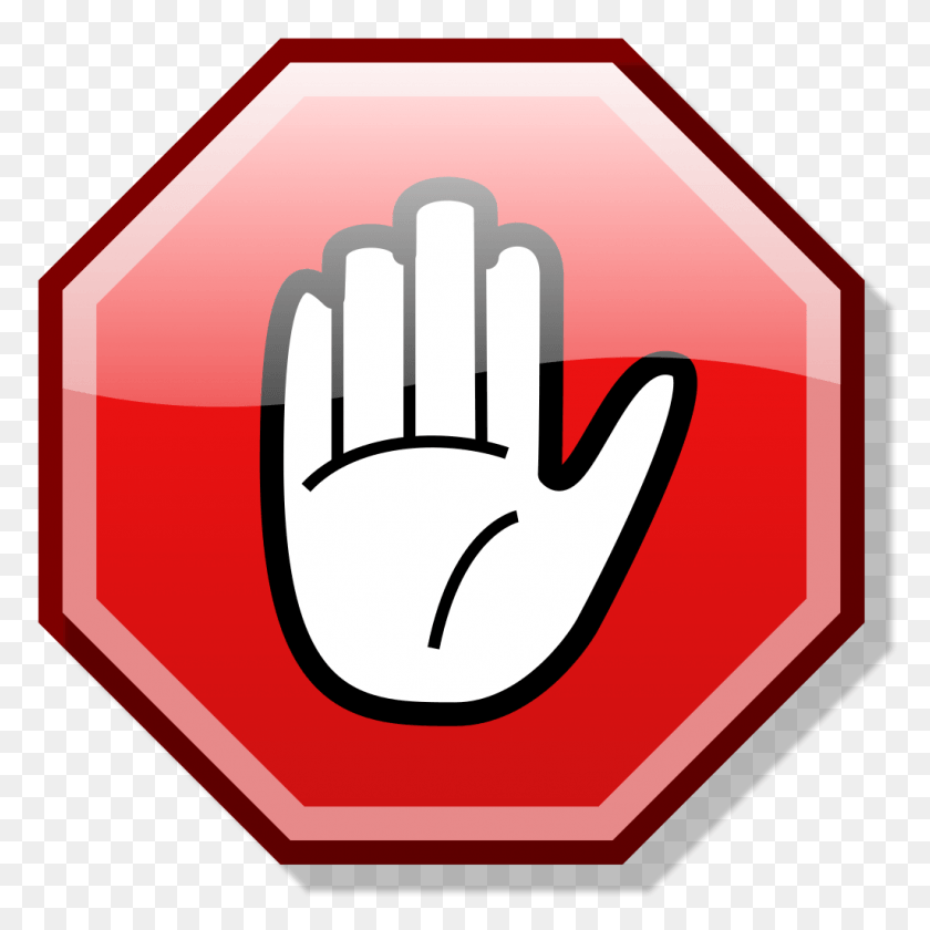 1024x1024 Stop Hand Nuvola Animated Stop Hand, Stopsign, Road Sign, Sign HD PNG Download
