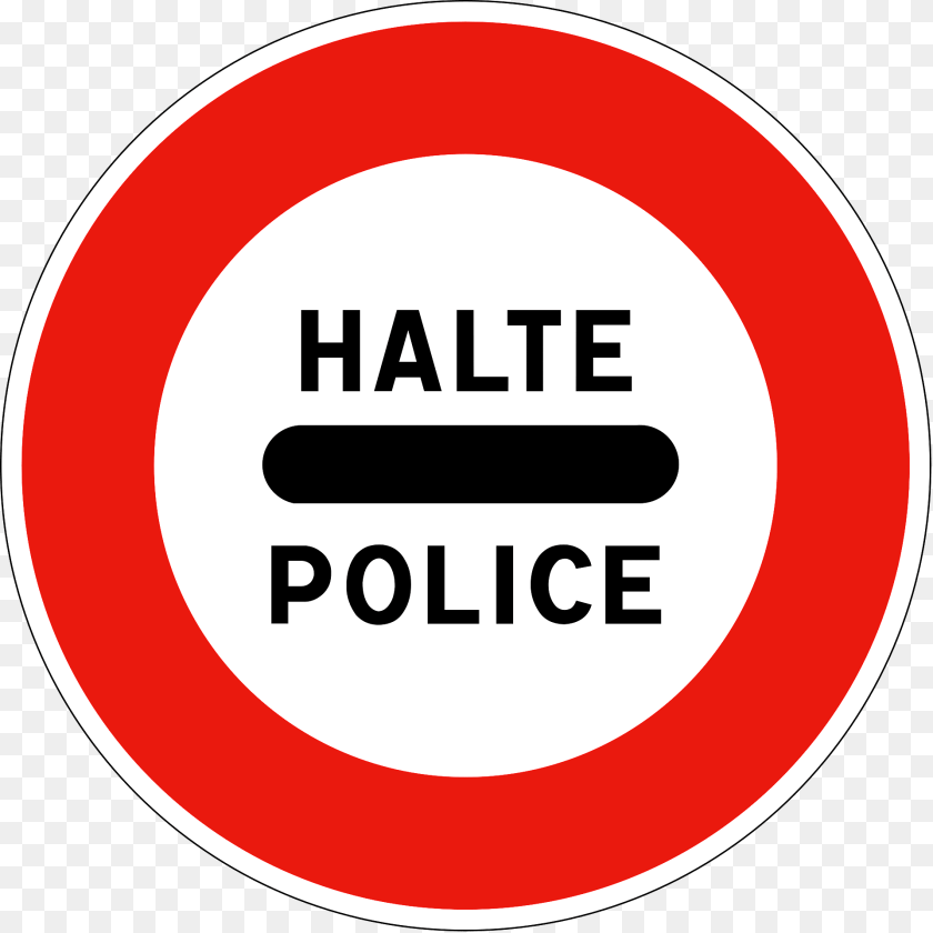 1920x1920 Stop Police Sign, Symbol, Road Sign Clipart PNG