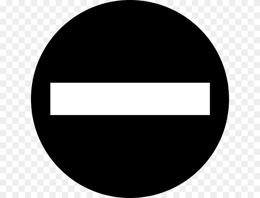 Stop Sign Black And White, Disk, Symbol PNG