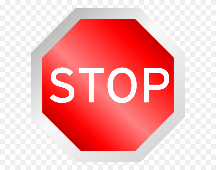 600x600 Stop Sign Clip Art At Clkercom Vector Online Royalty Placa Transito Vetor, Stopsign, Road Sign, Sign HD PNG Download
