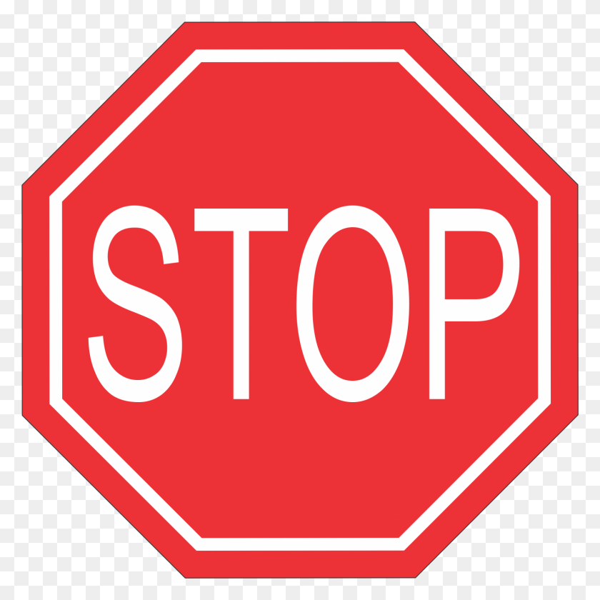 1462x1462 Stop Sign Stop Sign Vector, Stopsign, Road Sign, Sign HD PNG Download