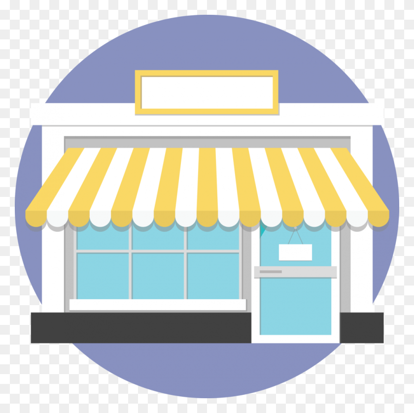 1000x1000 Storefront Shop Front Clipart, Awning, Canopy, Mailbox HD PNG Download