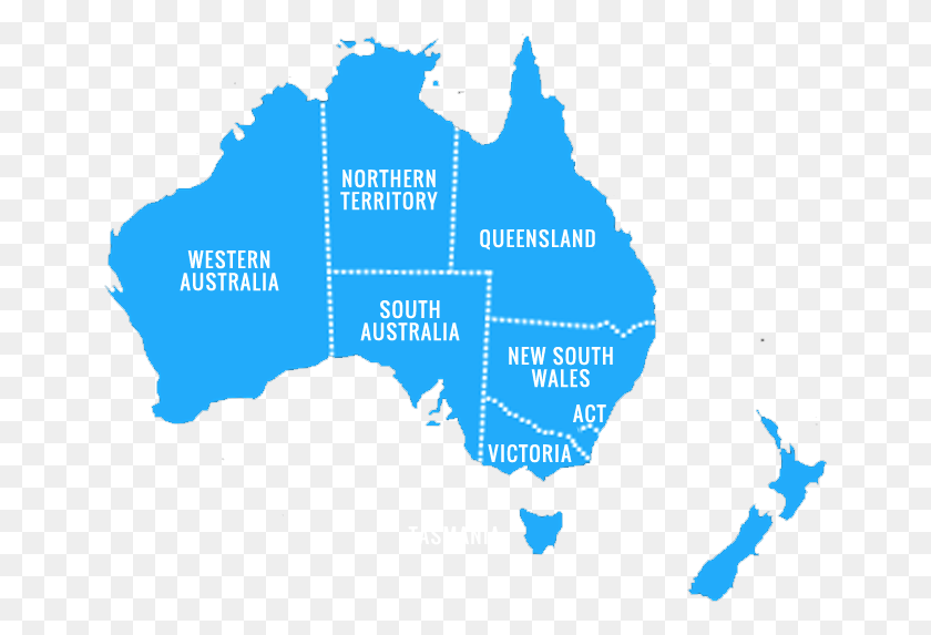 652x513 Descargar Png / Mapa De Australia Png