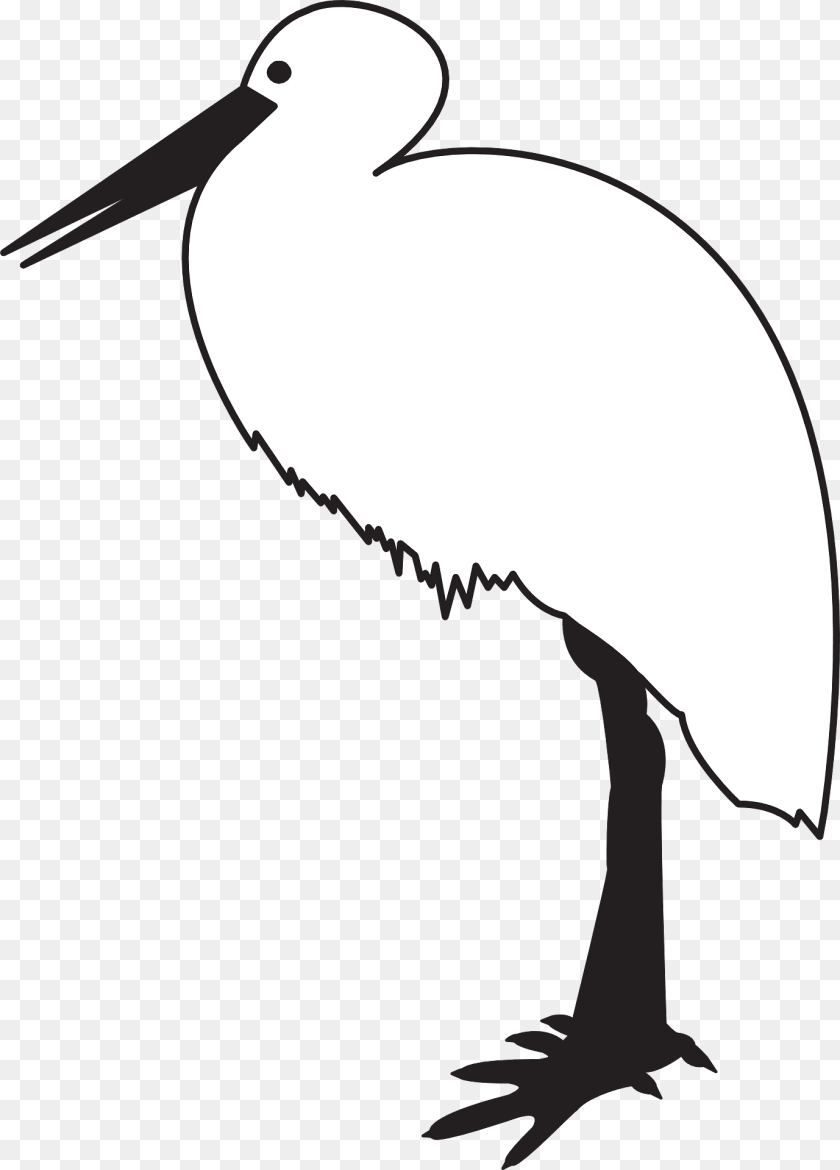 1378x1920 Stork Clipart, Animal, Waterfowl, Bird, Crane Bird Sticker PNG