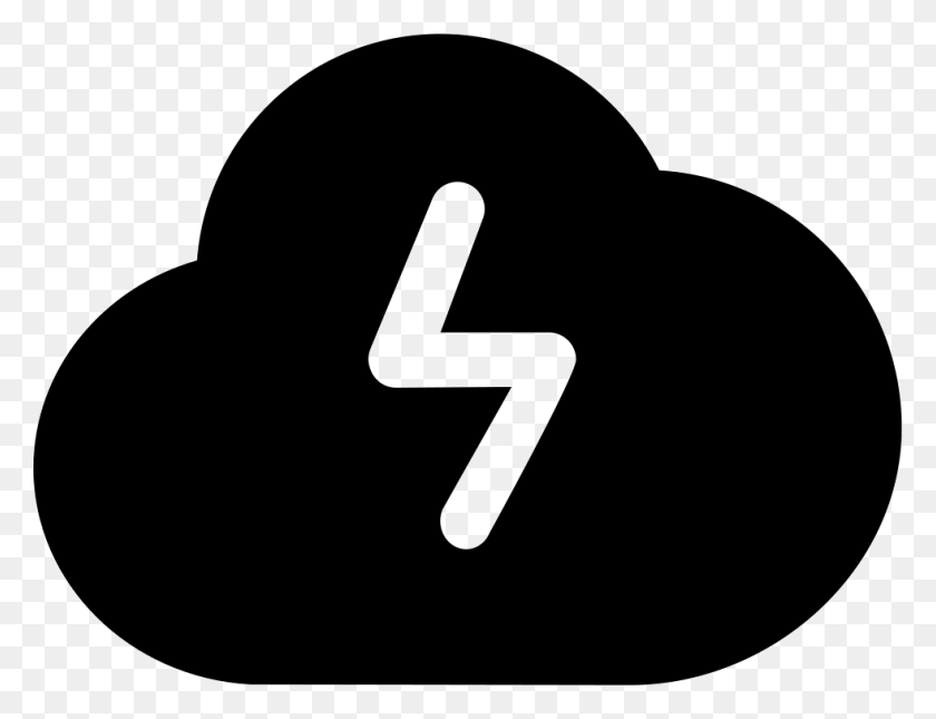 981x736 Storm Black Cloud With A Lightning Bolt Shape Inside, Number, Symbol, Text HD PNG Download