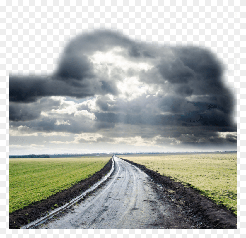 1025x992 Storm Clouds Path Highway Nature Ftestickers, Road, Outdoors, Tarmac Descargar Hd Png