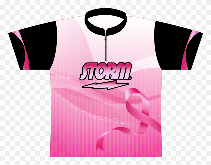 1257x963 Storm Pink Ribbon Dye Sublimated Jersey Jersey, Clothing, Apparel, Tank Top HD PNG Download