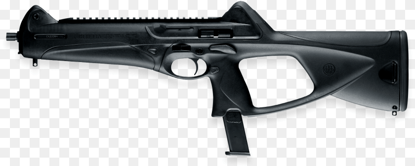Storm Submachine Gun Black Facing Left Beretta Mx4 Storm Imfdb, Firearm, Rifle, Weapon Sticker PNG