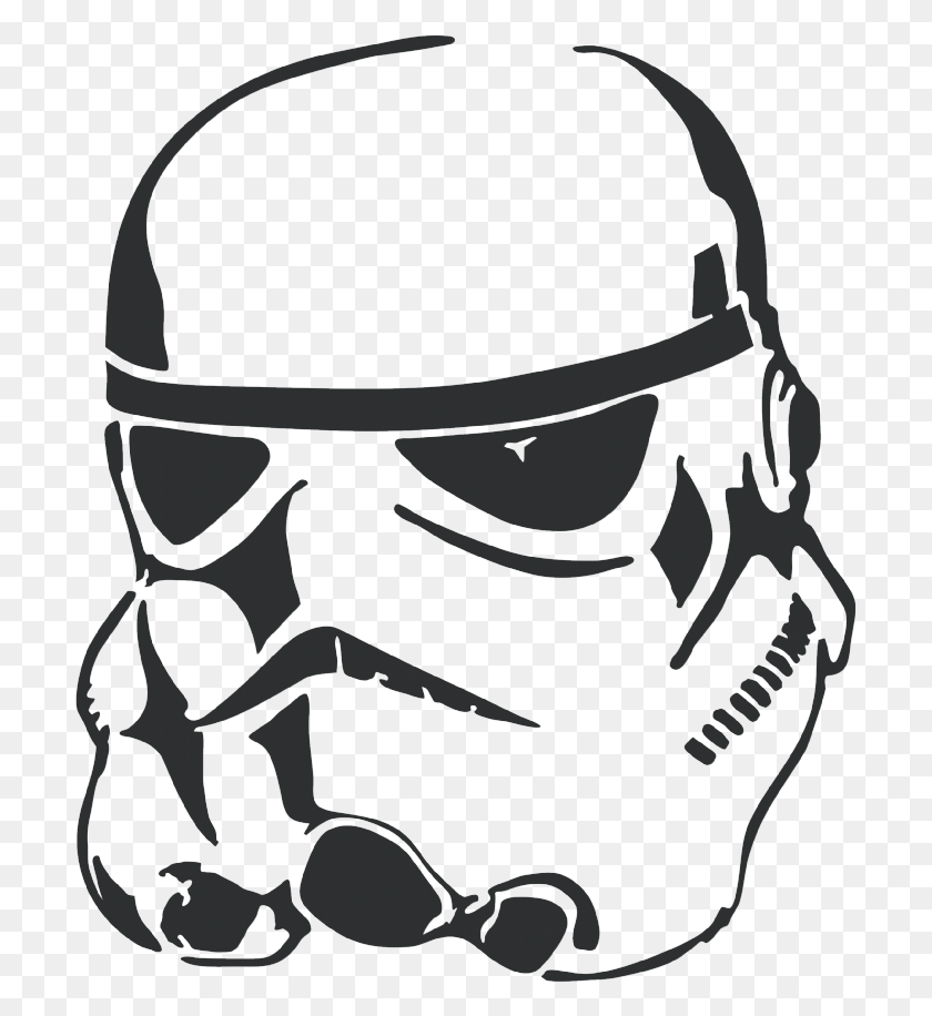 705x856 Stormtrooper Pumpkin Carving Pattern Clones Stencil Star Wars, Bow, Accessories, Accessory HD PNG Download