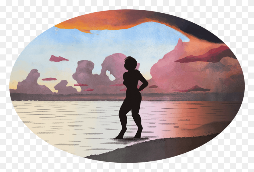 984x643 Stormy Sunset Jogging, Person, Outdoors HD PNG Download