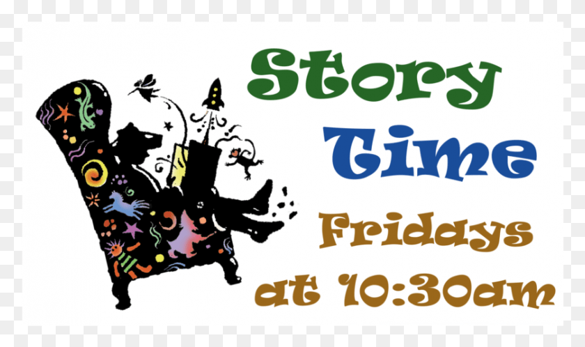 839x472 Story Time Every Friday Graphic Design, Text, Label, Poster HD PNG Download