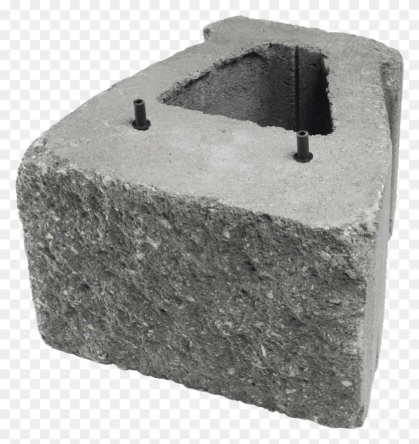 1463x1557 Straight Face Tubmbled Retaining Wall Triangle Blocks, Rock, Rug, Cannon HD PNG Download