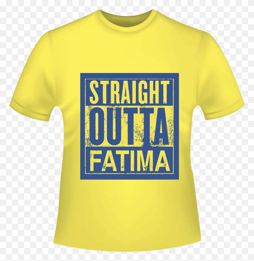 1115x1149 Straight Outta Fatima Jersey Active Shirt, Clothing, Apparel, T-shirt HD PNG Download