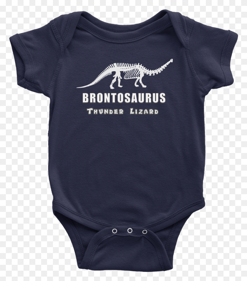 846x971 Stranger Things Baby Romper Onesie Brontosaurus Graphic Infant Bodysuit, Clothing, Apparel, Sleeve HD PNG Download