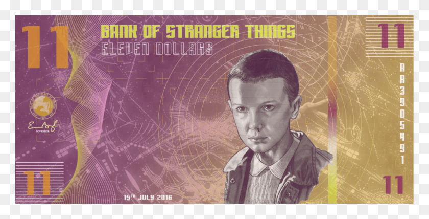 1000x473 Stranger Things Currency, Person, Human, Poster HD PNG Download