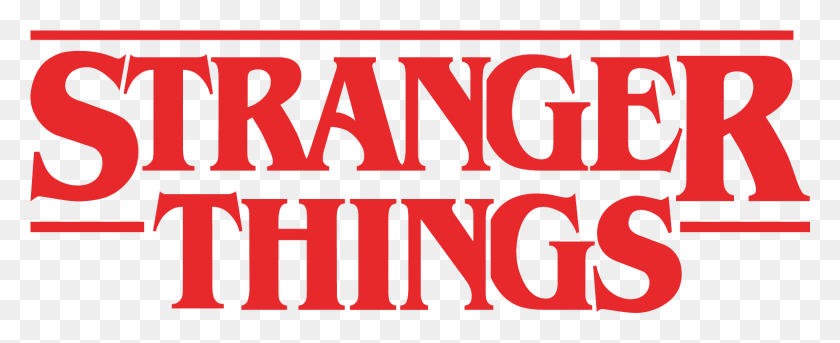 1601x581 Stranger Things Logo Graphic Black And White Stock Stranger Things Logo Transparent, Text, Alphabet, Word HD PNG Download