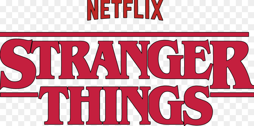 2244x1112 Stranger Things Logo Vector, Text, Dynamite, Weapon Sticker PNG